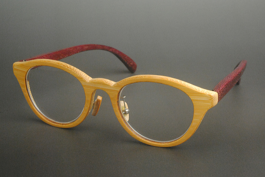 パープルハート製眼鏡フレーム　HANDMADE IN JAPAN