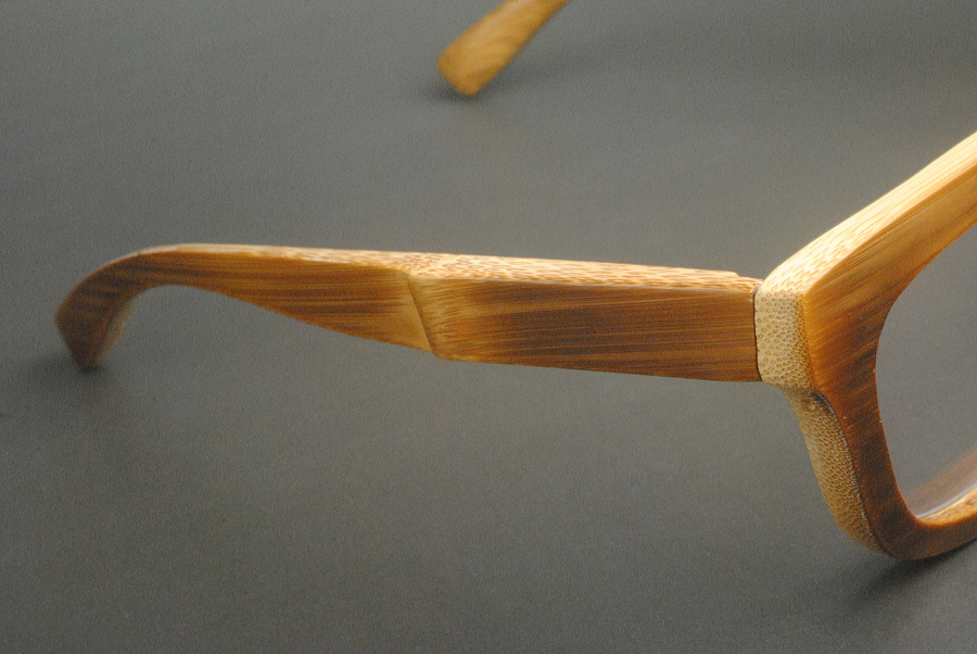 オーダーメイド眼鏡フレーム　竹フレームの写真4
