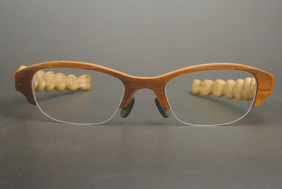 オーダーメイド眼鏡フレーム　布袋竹フレームの写真2