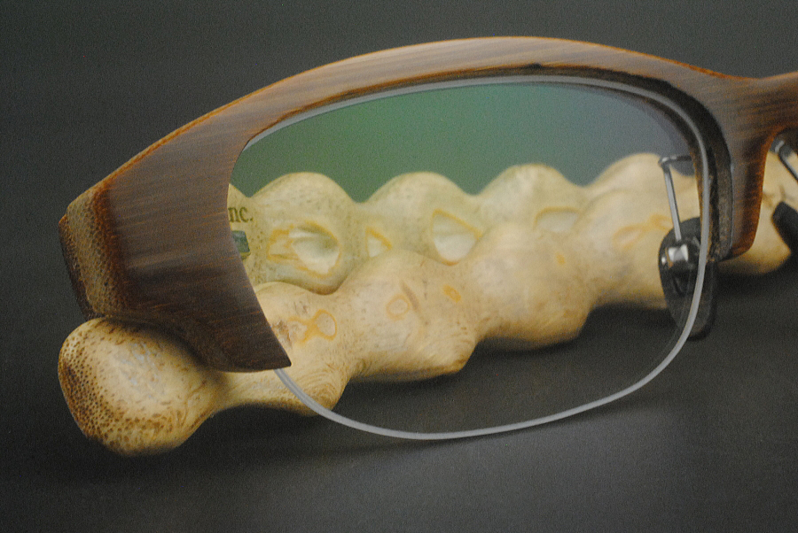 オーダーメイド眼鏡フレーム　布袋竹フレームの写真5