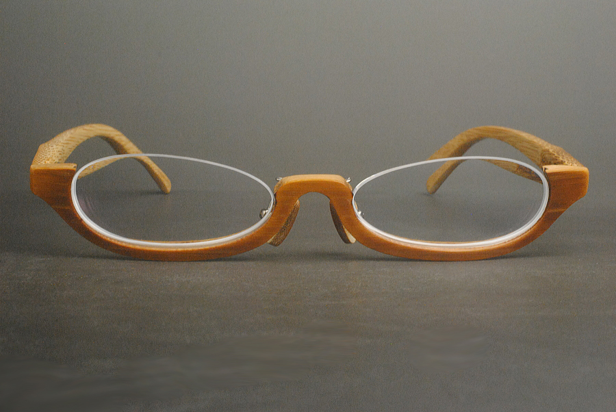 オーダーメイド眼鏡フレーム　布袋竹フレームの写真2