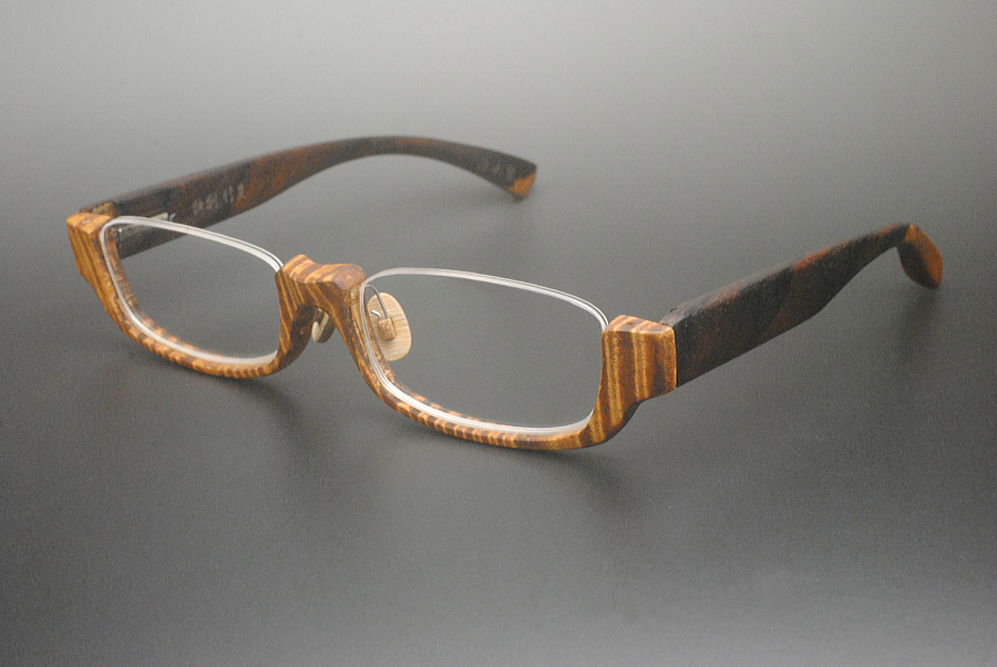 職人謹製　木製アンダーリム眼鏡フレーム