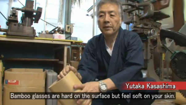 日経「Channel JAPAN」 アジア諸国に竹めがね製造風景等が放映