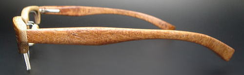 木製眼鏡フレーム　素材：晒竹、花梨