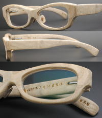 木製眼鏡フレーム　　素材：タモ