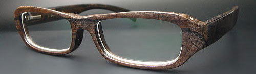 木製眼鏡　素材：シャム柿